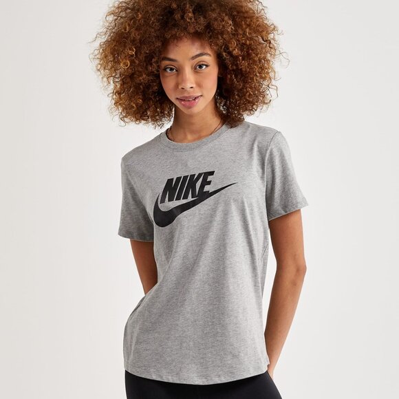 Nike Women's Tennis Essential Icon Futura Tee - Size Small - New - Picture 1 of 3